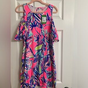 New with Tags Lilly Pulitzer cold shoulder short summer dress